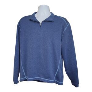 Pebble Beach‎ Performance Men's Medium Blue 1/4 Zip Golf Pullover